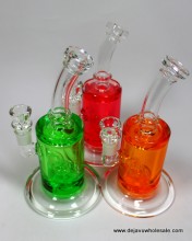 8.5'' Glycerin Filled Water Pipe With Shower Head Perc  With 14mm Bowl (575g)