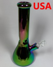 12'' High End With 9mm Thick Beaker Base Metallic Water Pipe (Bowl and Down stem)
