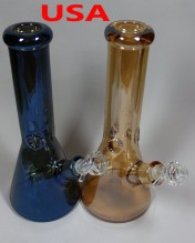12'' High Med With 9mm Thick Beaker Base Water Pipe (Bowl and Down stem)