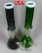 15.5'' Diamond Cut Perc High Med Beaker Base Water Pipe With Down stem and Bowl