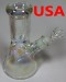 8'' High Med 9mm Thick Heavy Beaker Base Water Pipe With Bowl And Down Stem