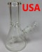 10'' Clear Beaker Base 9mm Thick Water Pipe USA Made (Down Stem And Bowl) 