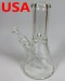 10'' Clear Beaker Base 9mm Thick Water Pipe USA Made (Down Stem And Bowl) 