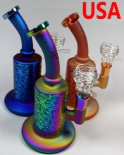 7.5'' Metallic Color High Med Water Pipe  With Nice Bowl 