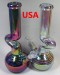 13'' 9mm Thick One Kink Zong Bubble Base Metallic Water Pipe (Down stem Bowl)
