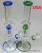 12'' 8 - Arms Single Tree Perc Water pipe (DownStem n Bowl)