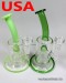 8'' Crystal Shine Perc Usa made Water Pipe With Bowl
