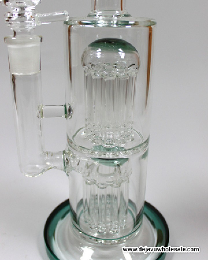 11'' 10 Arms Double Perc High End Water Pipe with Bowl